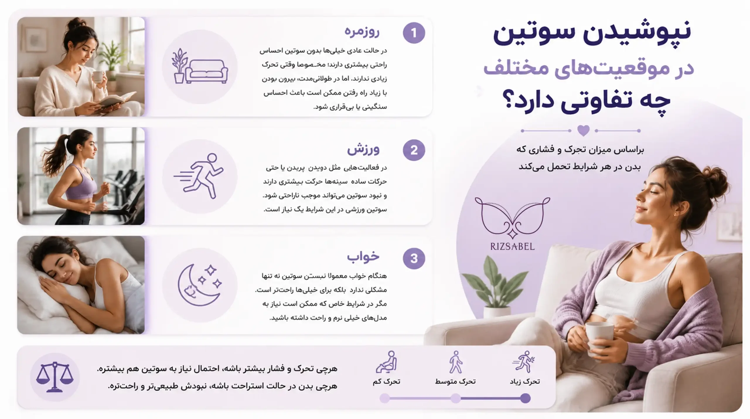 عوارض نبستن سوتین