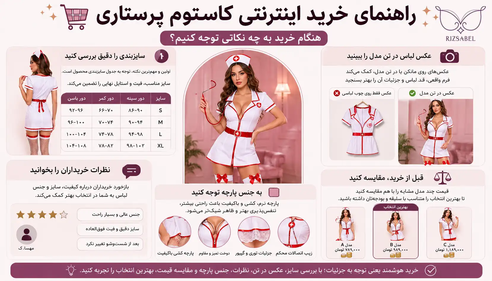 راهنمای خرید اینترنتی کاستوم پرستاری