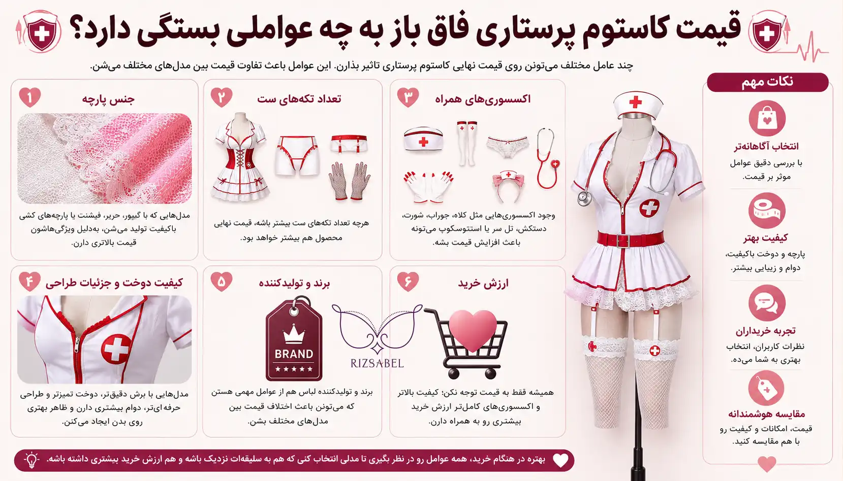 قیمت کاستوم پرستاری فاق باز