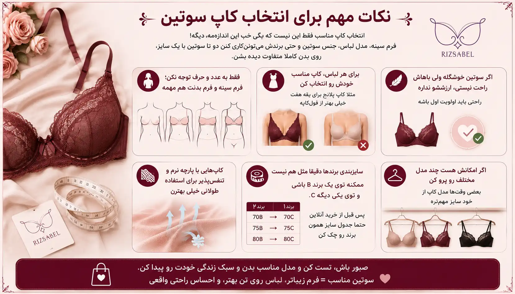 نکات مهم برای انتخاب کاپ سوتین 