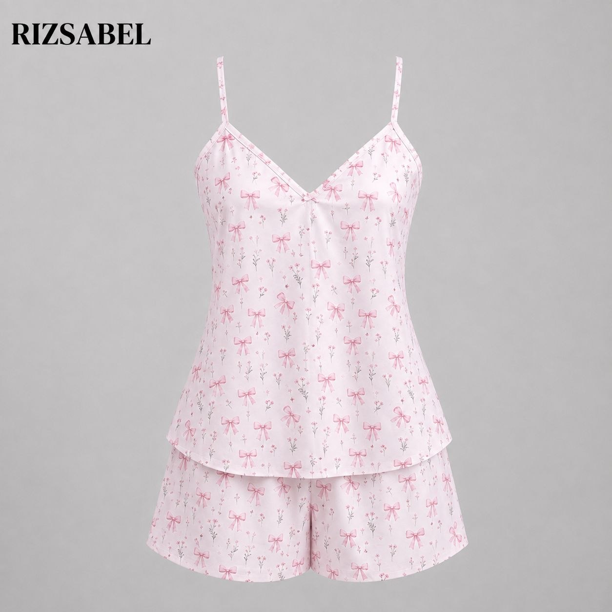 تاپ و شلوارک ساتن ابریشمی Pink Desire