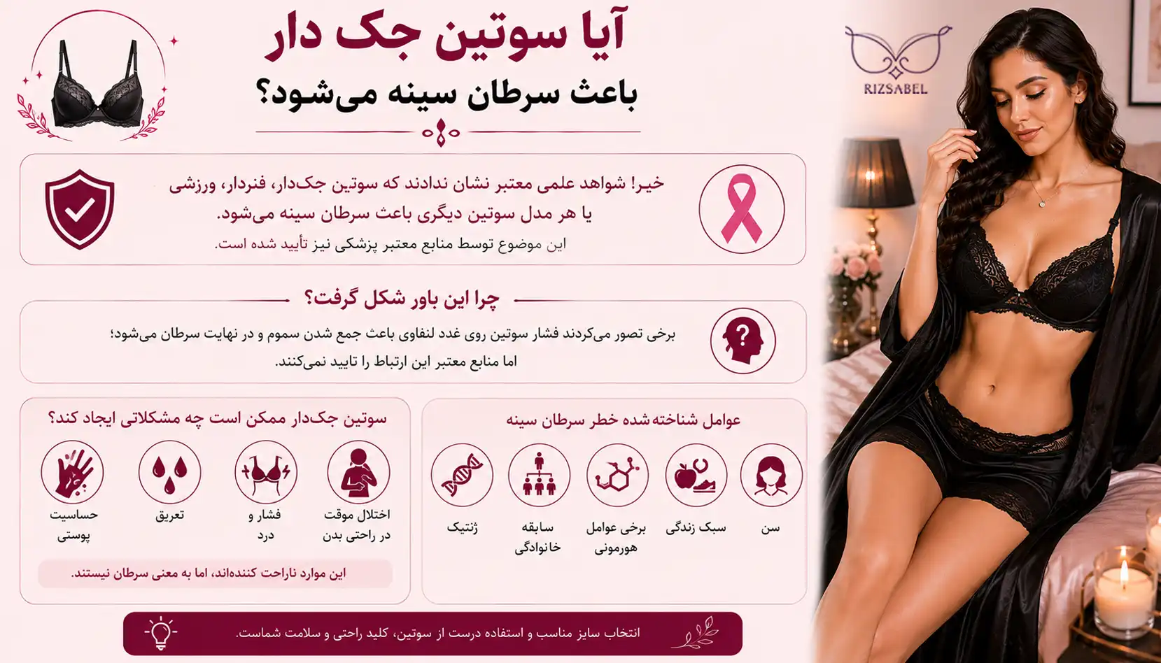 سوتین جک دار و سرطان سینه