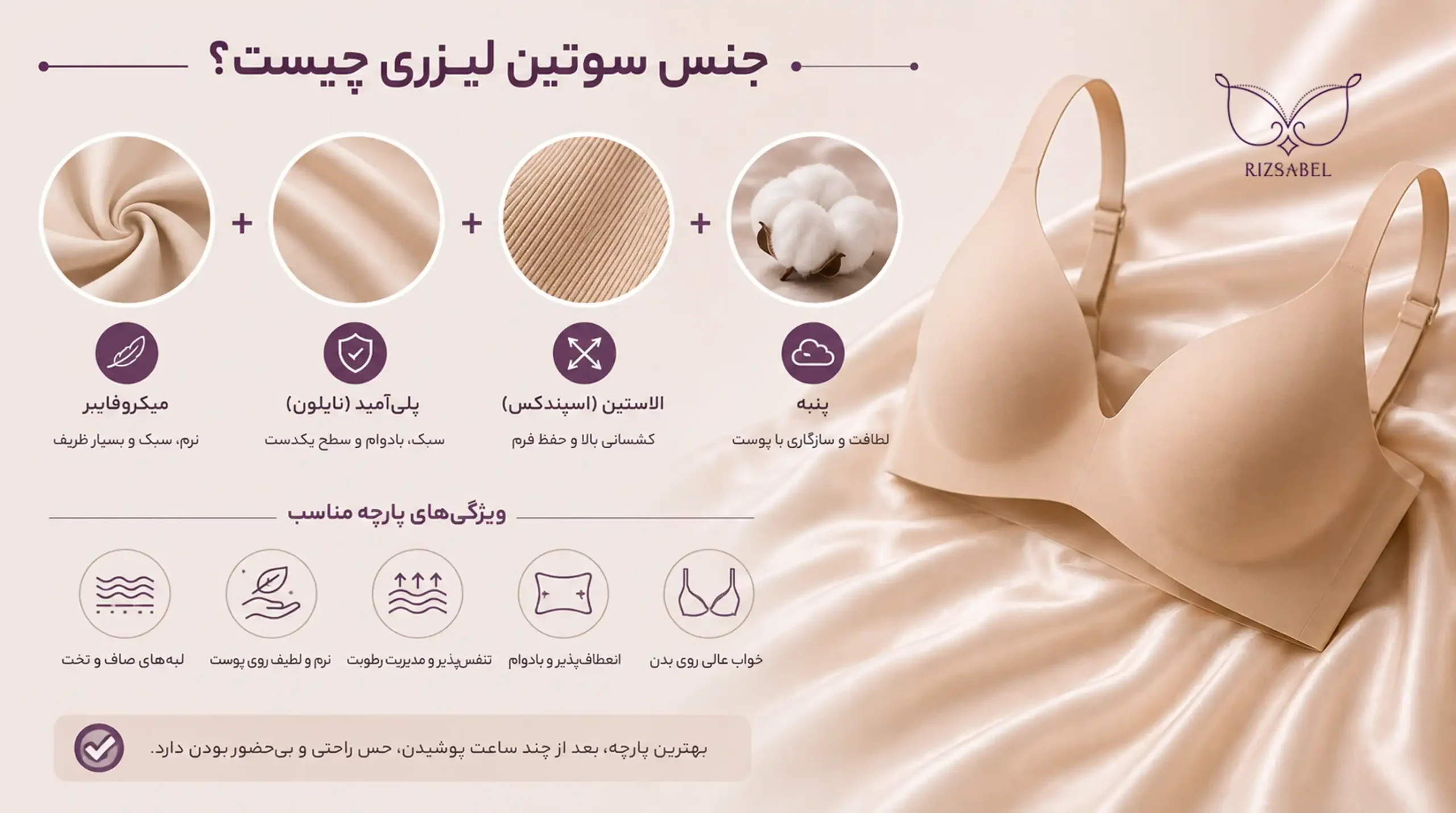 جنس سوتین لیزری