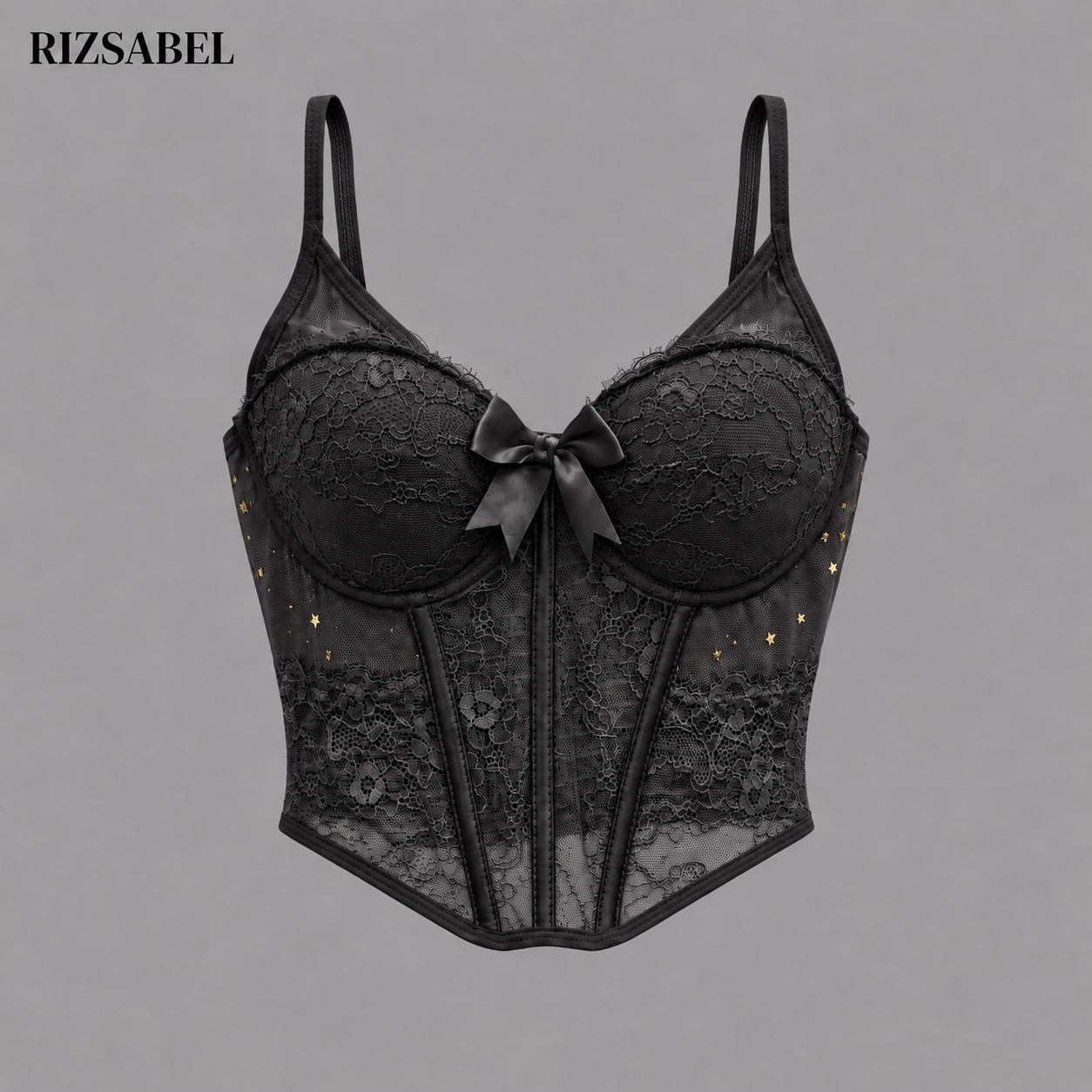 کراپ فنر دار Mademoiselle Rose فری سایز مشکی