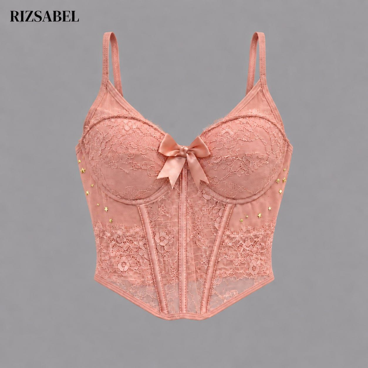 کراپ فنر دار Mademoiselle Rose فری سایز گلبهی