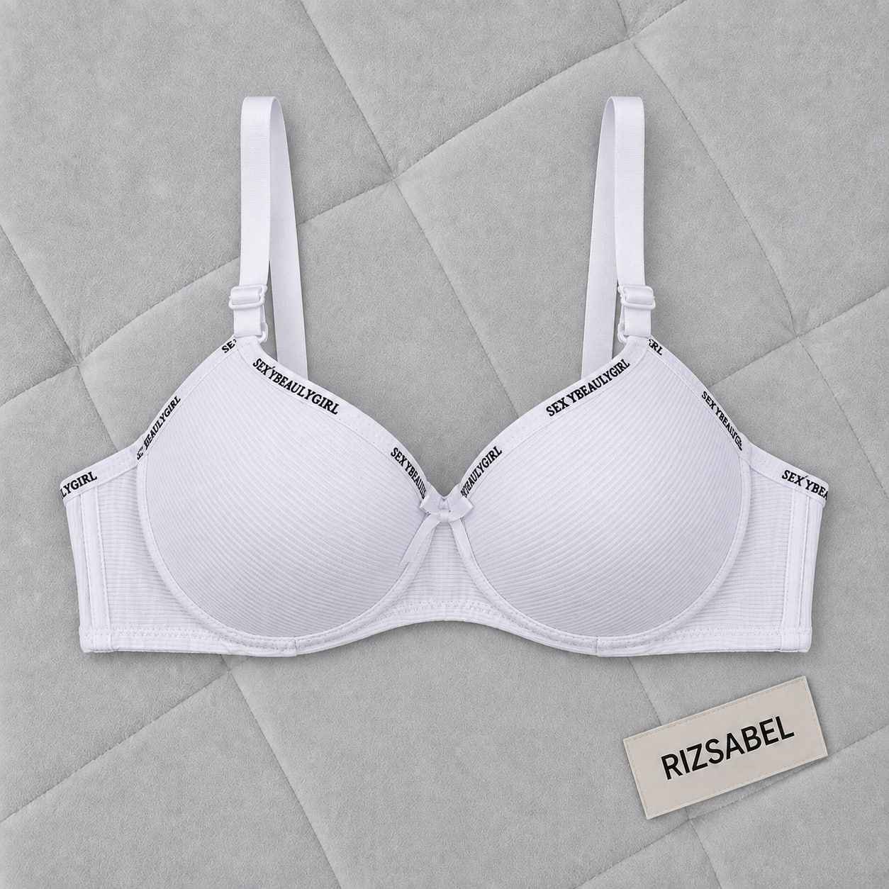 سوتین تک اسفنجی فنردار اسپرت sexy girl سفید