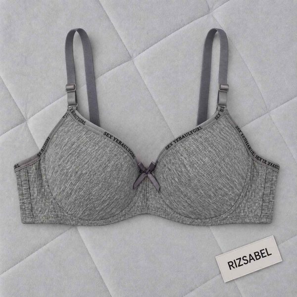 سوتین تک اسفنجی فنردار اسپرت sexy girl طوسی
