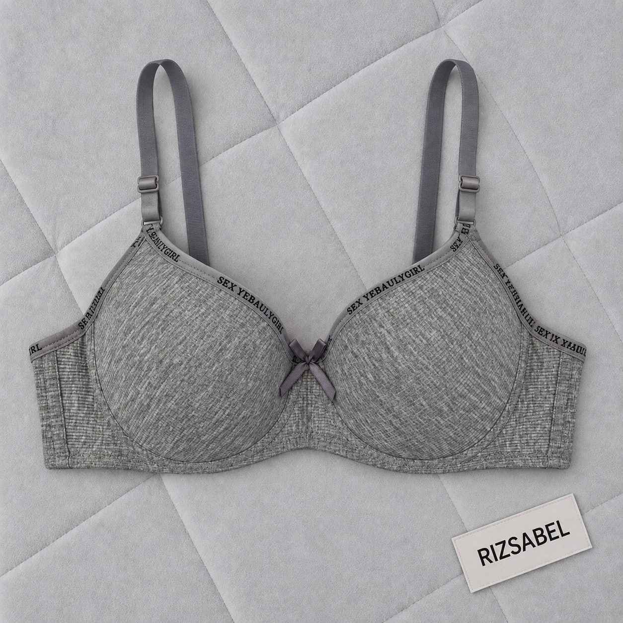 سوتین تک اسفنجی فنردار اسپرت sexy girl طوسی